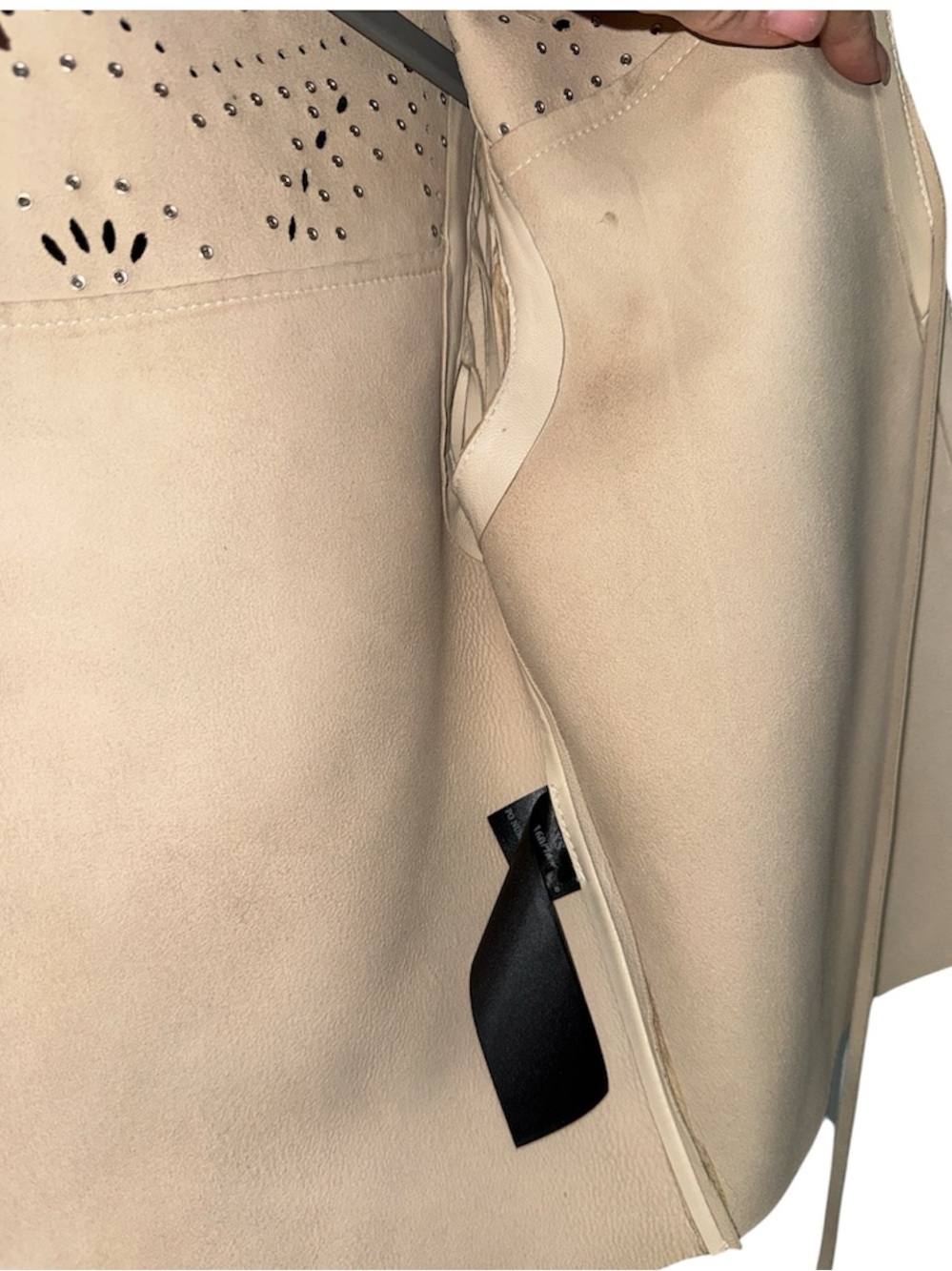 ALLSAINTS  Elias Astral Leather Vest XS - Picture 7 of 8